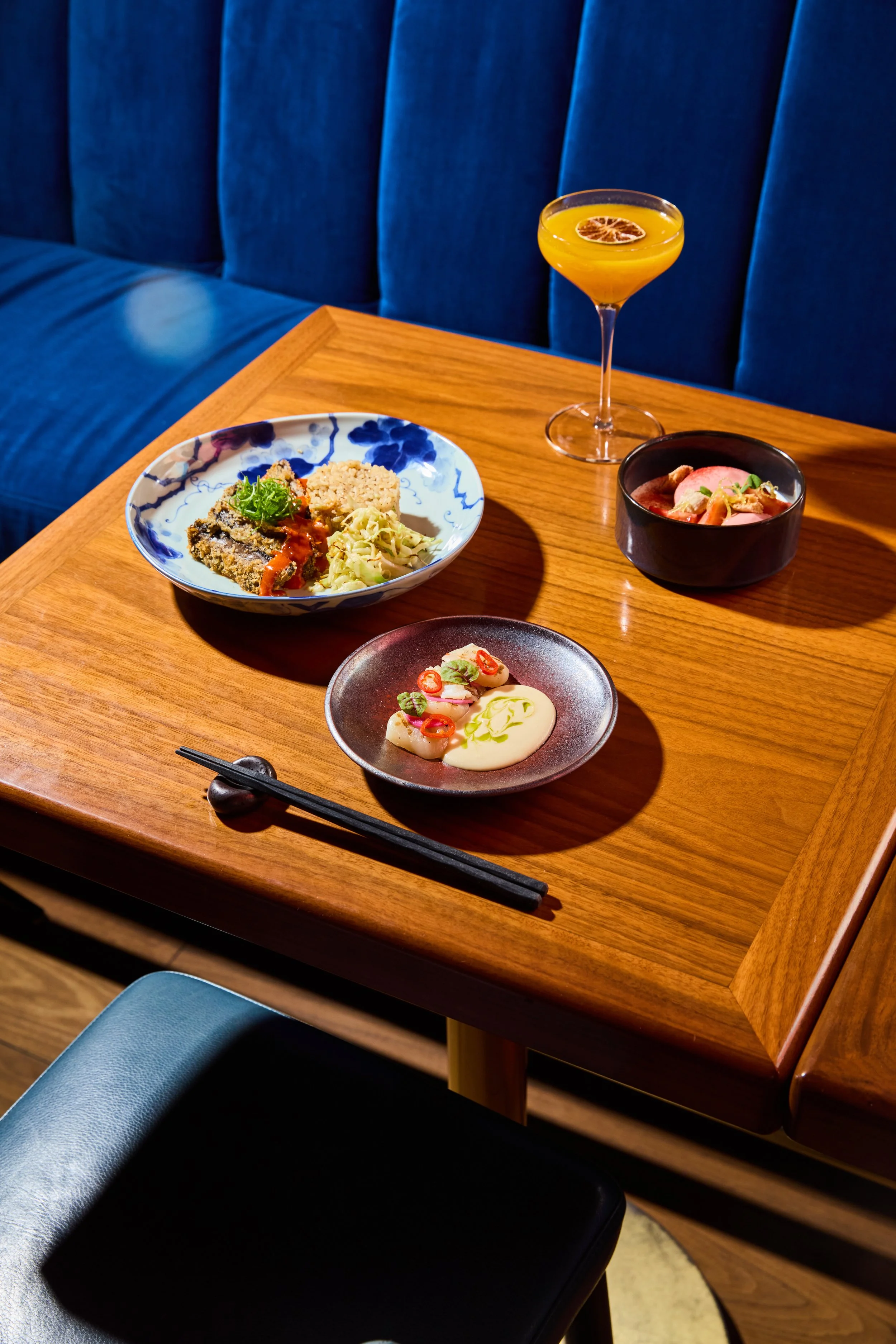 MinamiTO Winterlicious 2026 Dinner_ Portobello Mushroom Katsu & Scallop Crudo.jpeg