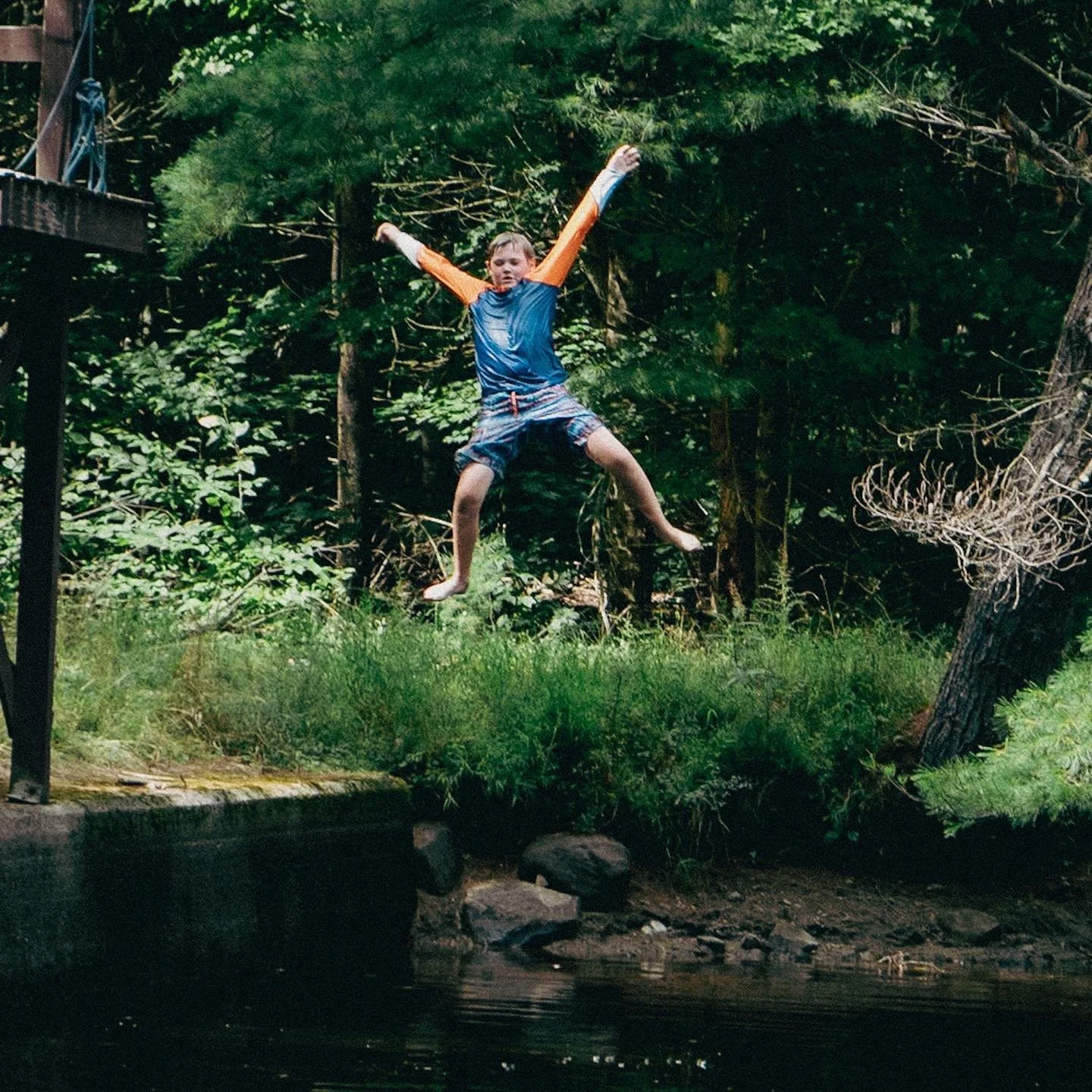 Might as well jump. The zip line is a high point during our annual summer camp at the Curtis S Read Scout Reservation in the beautiful Adirondacks. #scoutingamerica #scouts #zipline #adventure #westchester #scarsdale