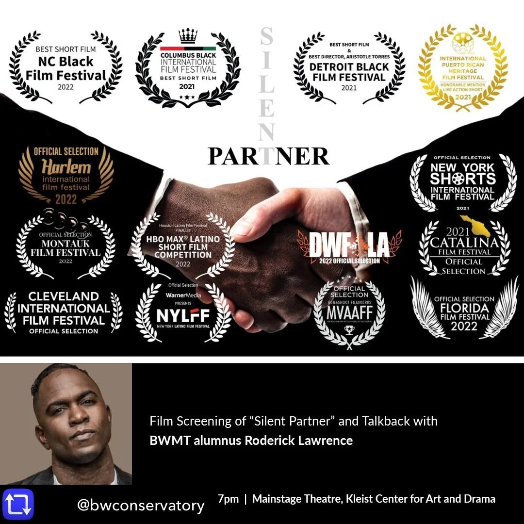 TONIGHT in CLEVELAND - Join @rodericklaw as he returns to his alma mater for a special screening and talk back for @silentpartnerfilm &mdash; FREE! Link in bio!

Repost from @bwconservatory using repost_now_app - BWMT alumnus Roderick Lawrence will l