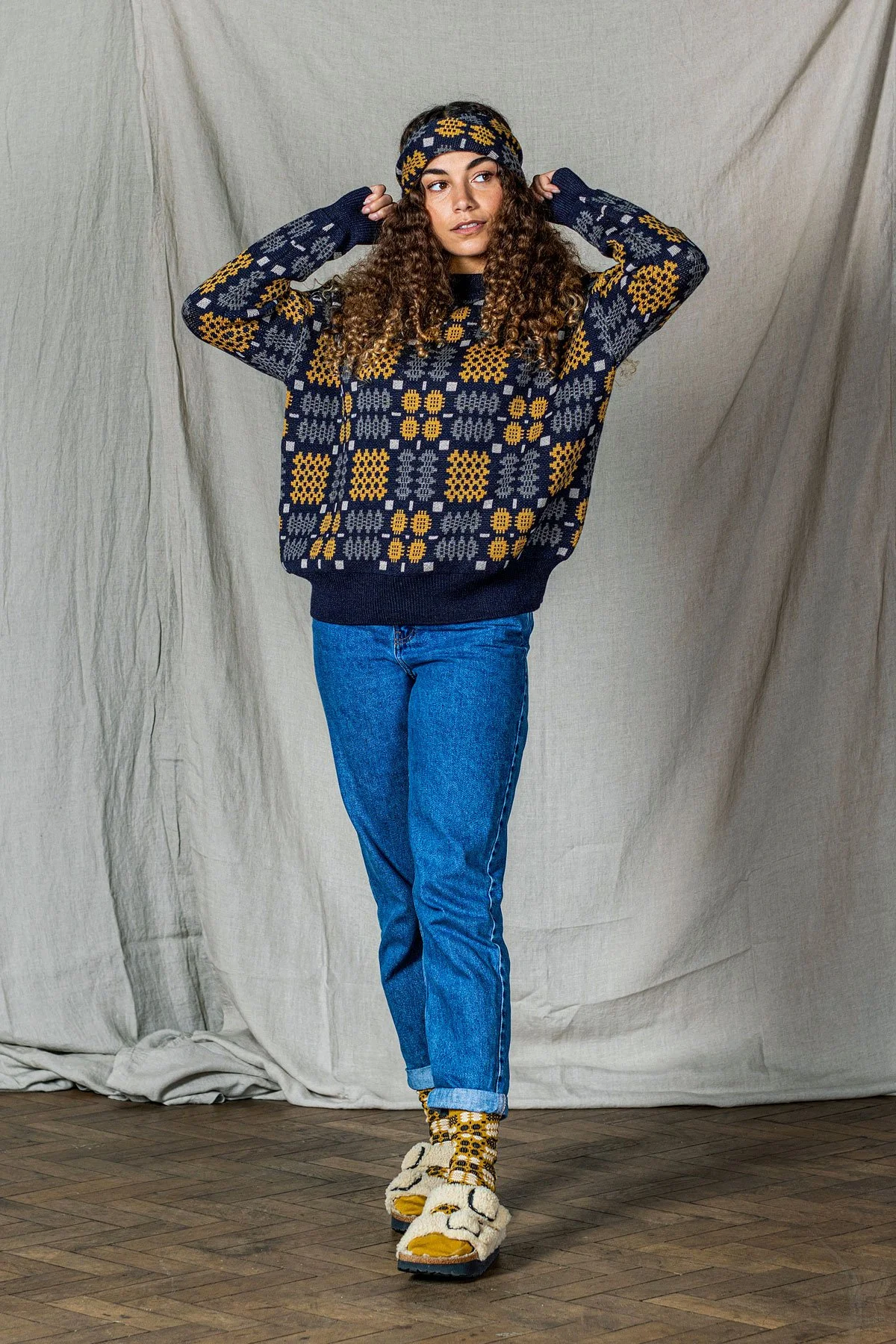 Mabli Knits Carthen Collection Fashion Shoot in Cardiff Rio Pennington