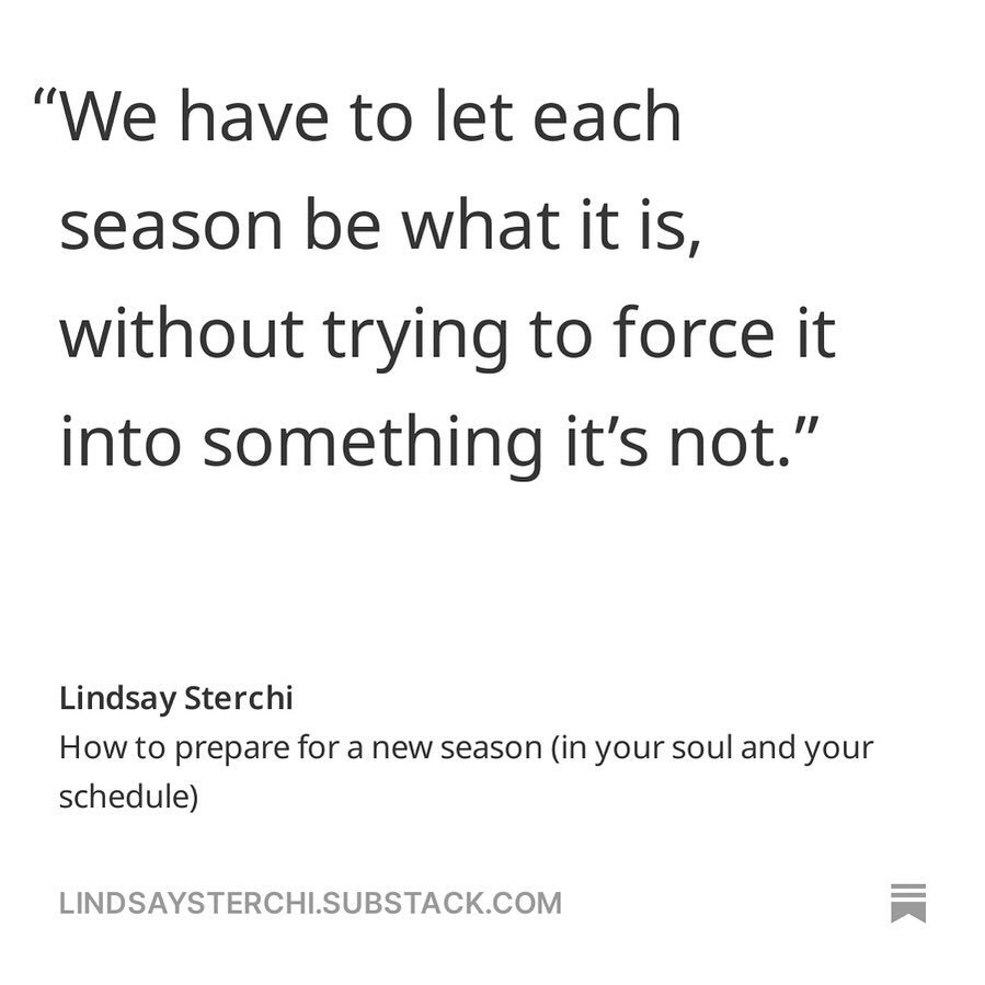 What does it mean to live in your season? Embracing what IS instead of resisting it allows you to receive each season for the gift it offers, even in the midst of challenges.