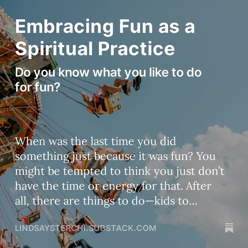 What do you do for fun?

Do you know how to answer this question? There have been seasons where I couldn&rsquo;t really have told you my own response.

Embracing fun, joy, and delight is something we often miss out on because of the busyness and resp
