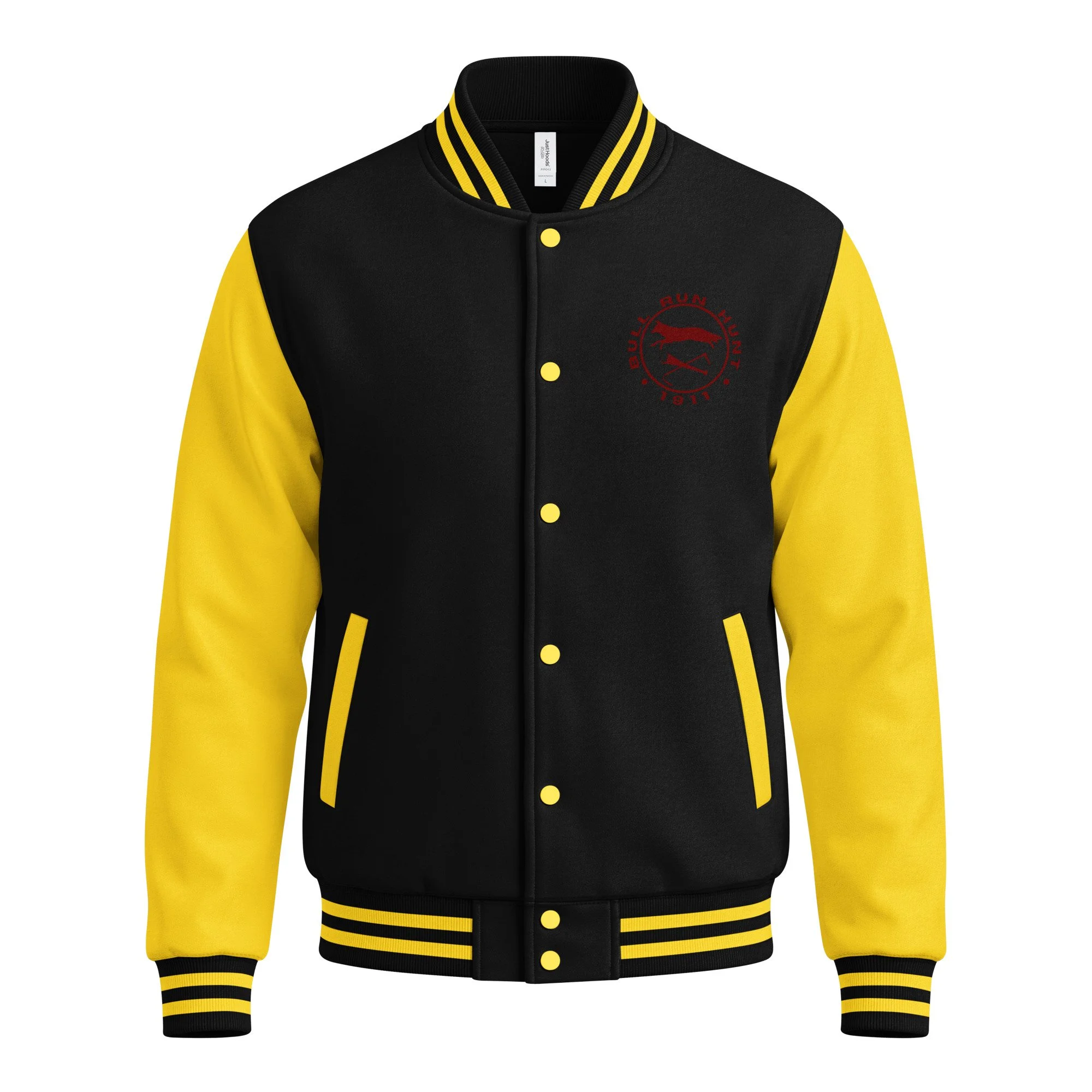 unisex-heavyweight-letterman-jacket-jet-black-sun-yellow-front-6a7ceb9c908ea.jpg