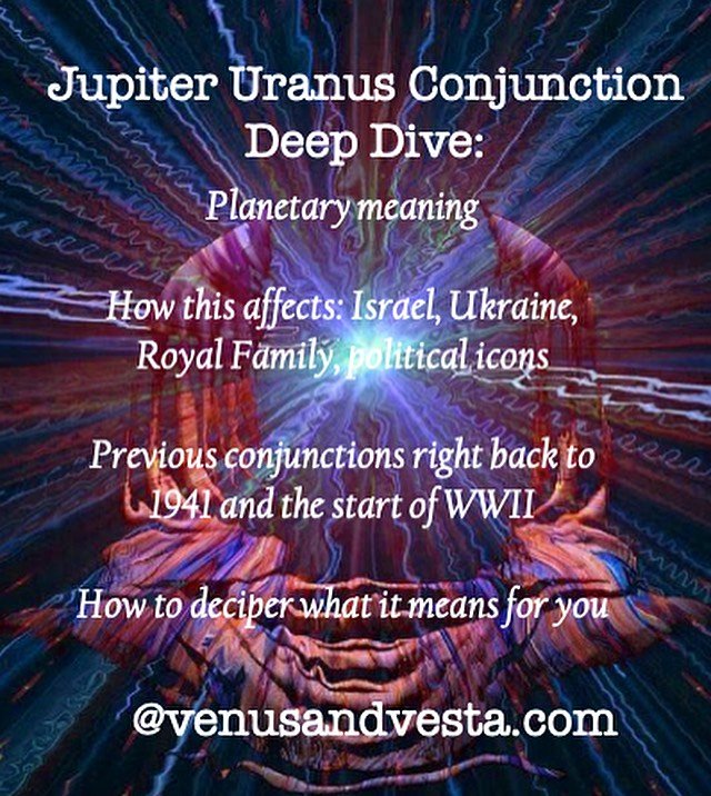 There is so much juice in this Jupiter Uranus conjunction that I created a deep dive into its history and what it could mean for us this time around.
Previous years have seen huge devastation as well as exciting creative forces - and we have to use t