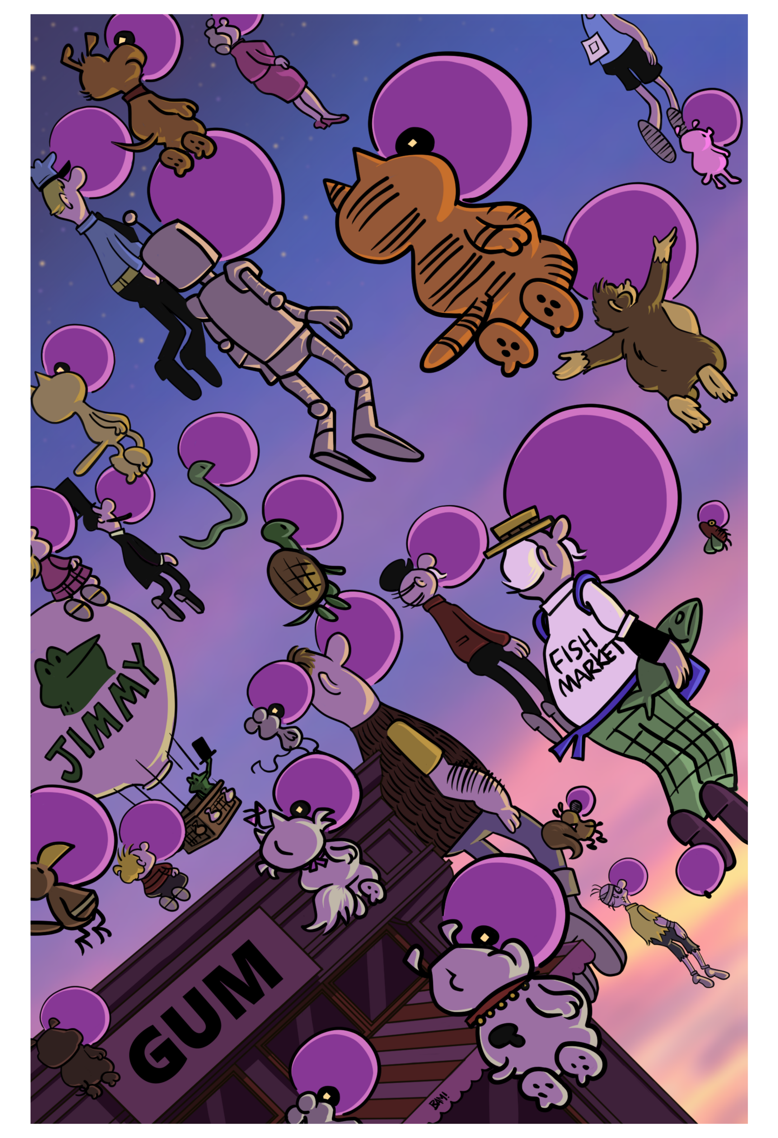 Heathcliff Gum Poster