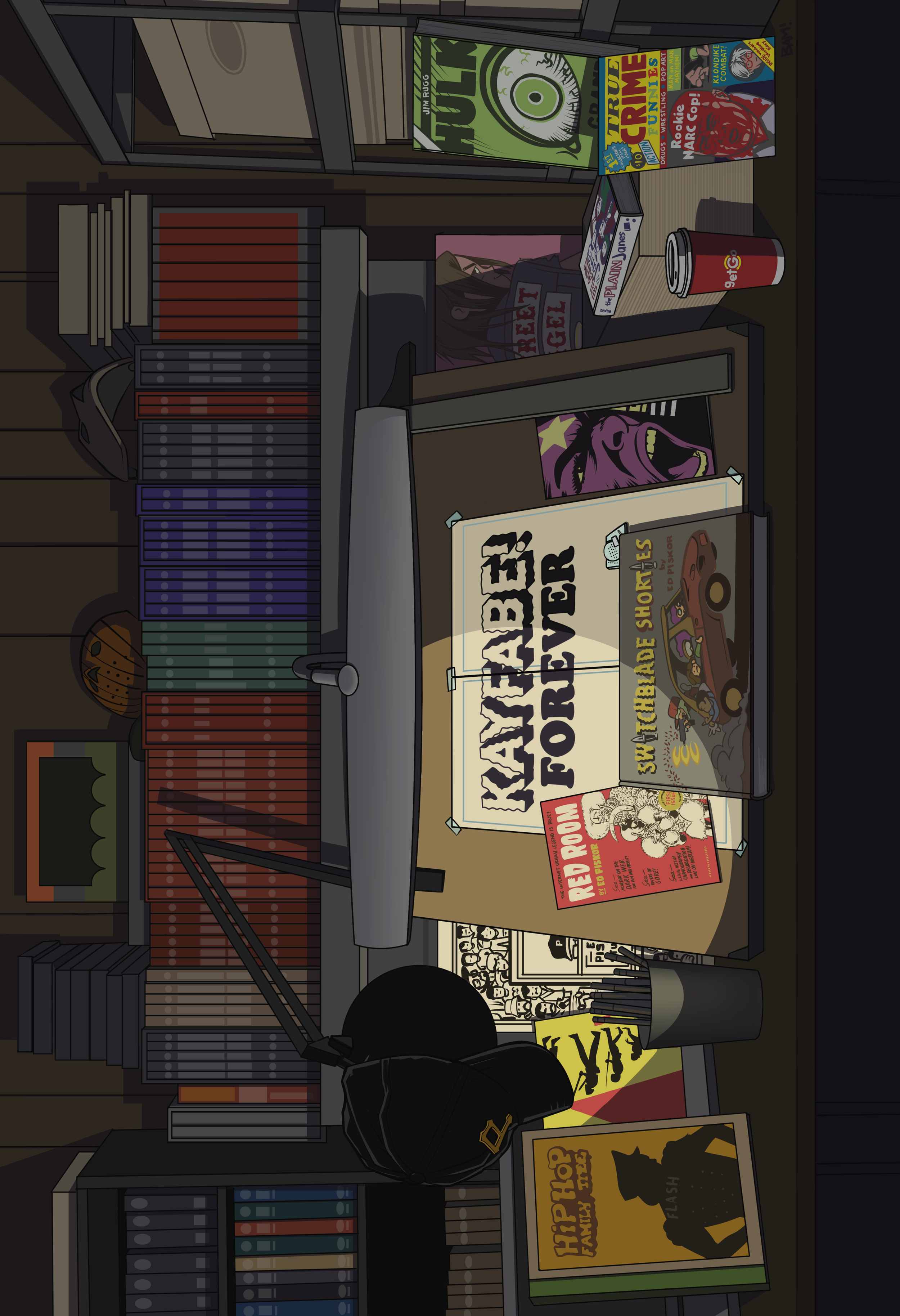 Cartoonist Kayfabe Tribute Poster