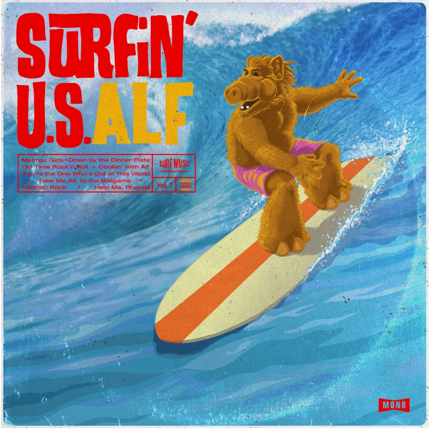 Surfin' U.S.Alf Print