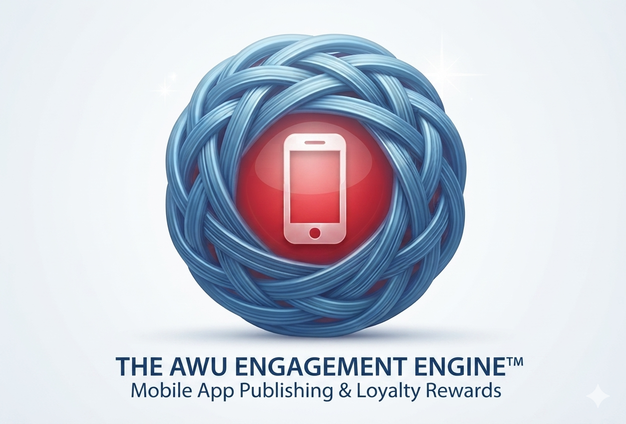   AWU Engagement Engine™  - Strengthen Customer Relationships Helps businesses increase customer loyalty and engagement through custom mobile app development and publishing. Mobile apps give customers instant access to your business, making it easier