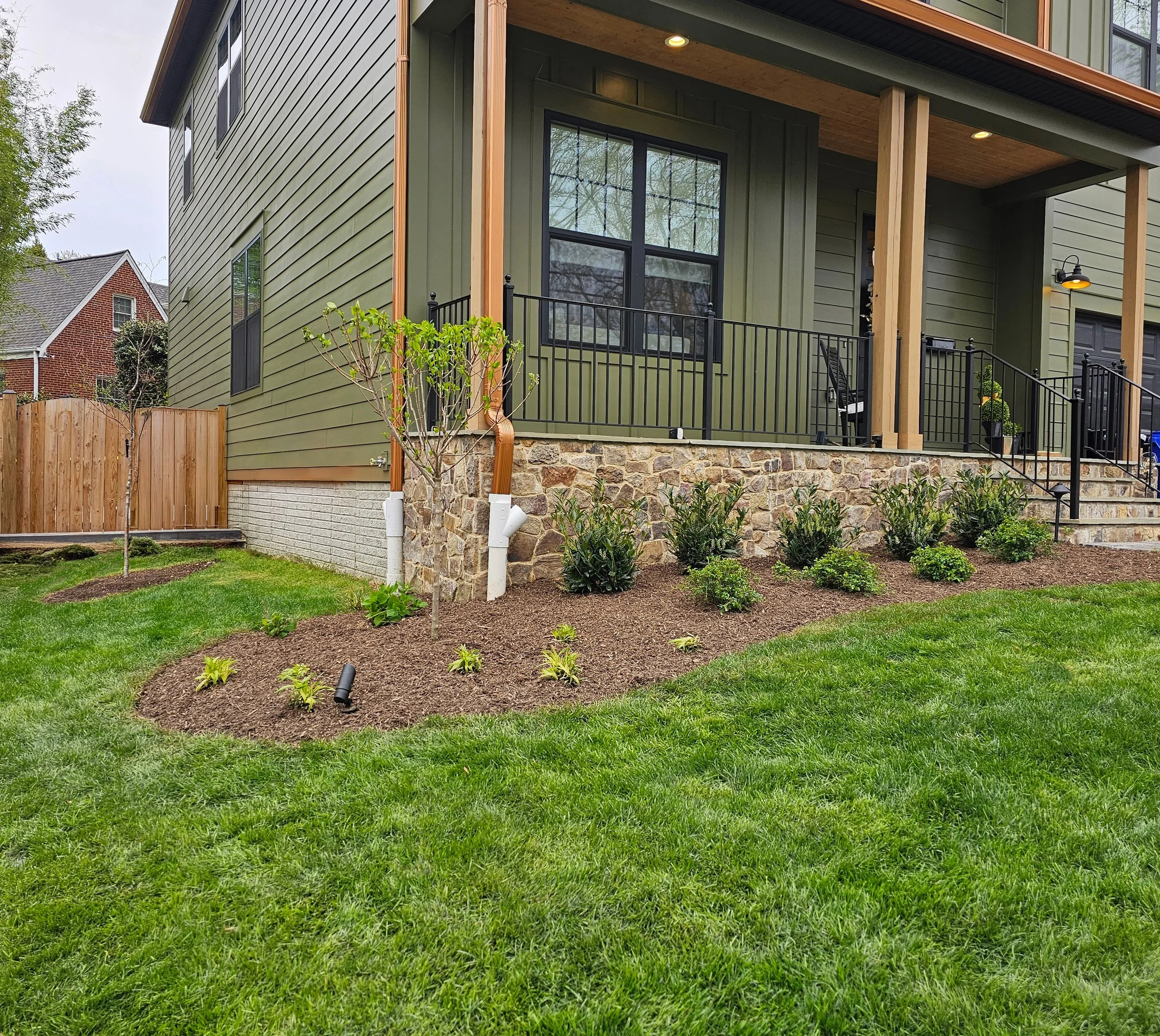 Landscaping, Mulch, plants and Sod