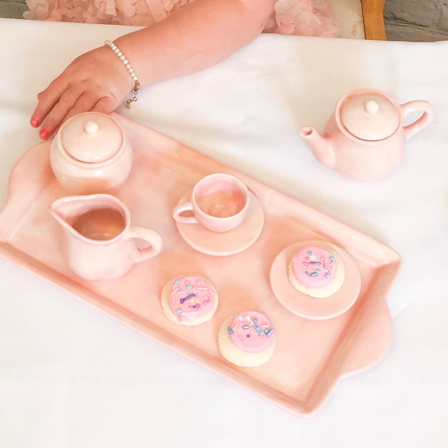 ✨NEW ITEM ✨

Is anything cuter than a little girl with a tea set?
These child-sized tea sets are perfect for your princess! I currently have them in white and pink. Colors are customizable and I&rsquo;m working on other designs for the future ❤️
The 