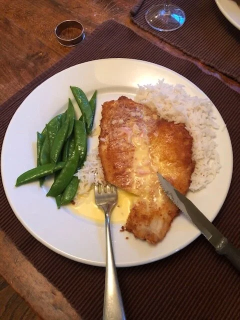 Petrale Sole Schnitzel Style with Citrus Butter Sauce