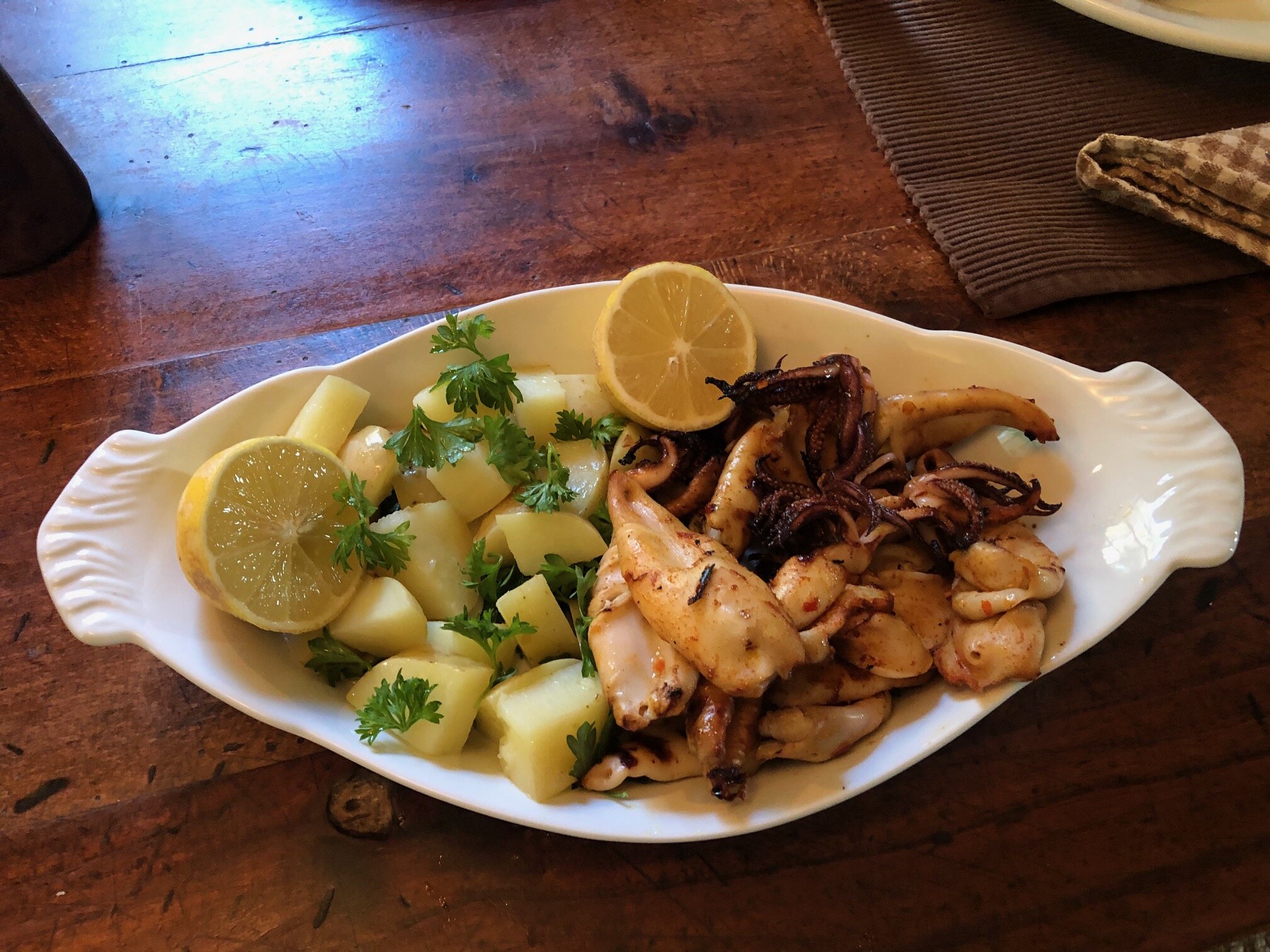 Tapas Style Char-Grilled Squid