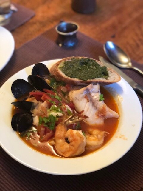 Seafood Stew ala Parkside in Stinson Beach