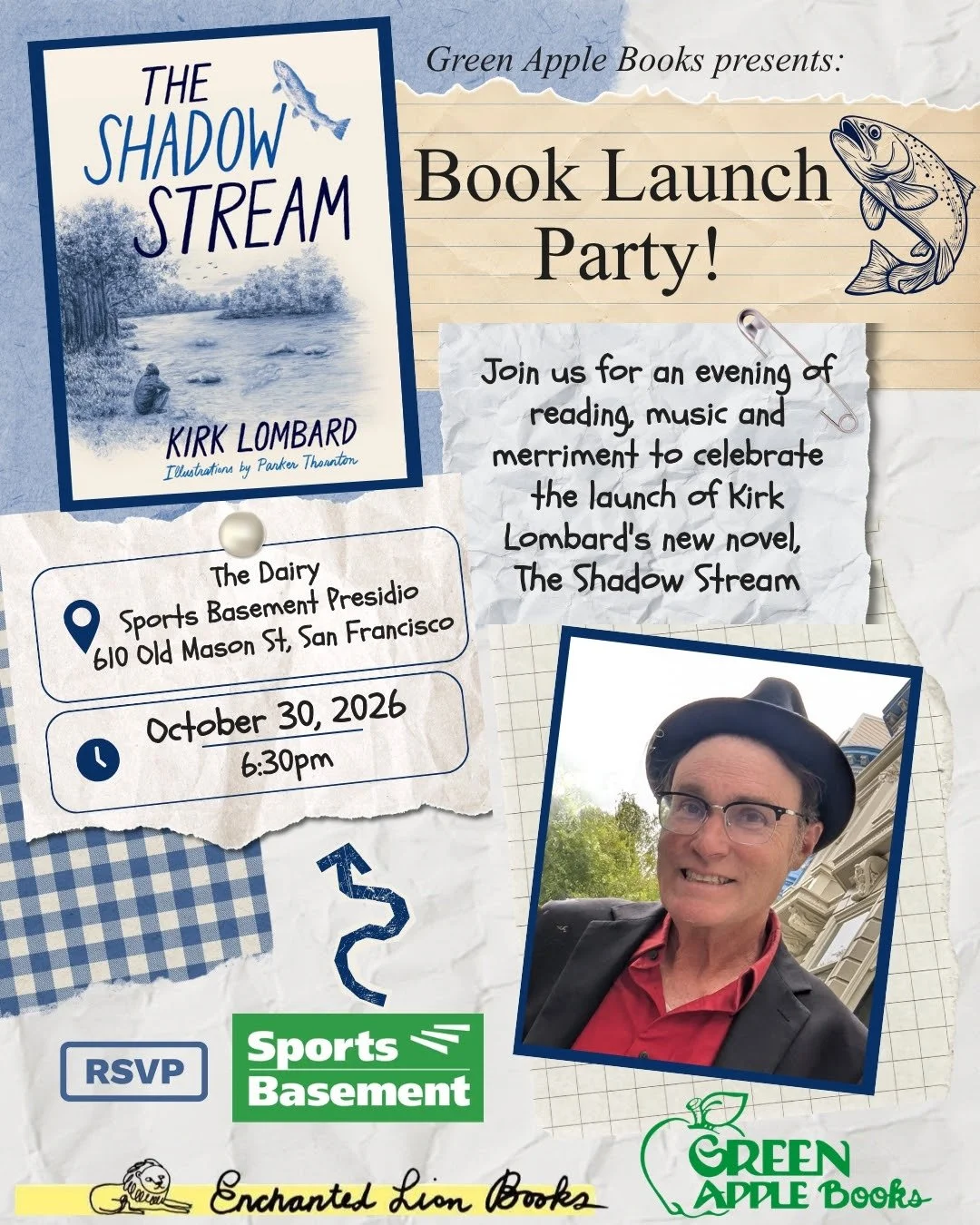 Kirk's book launch party &amp; book events!