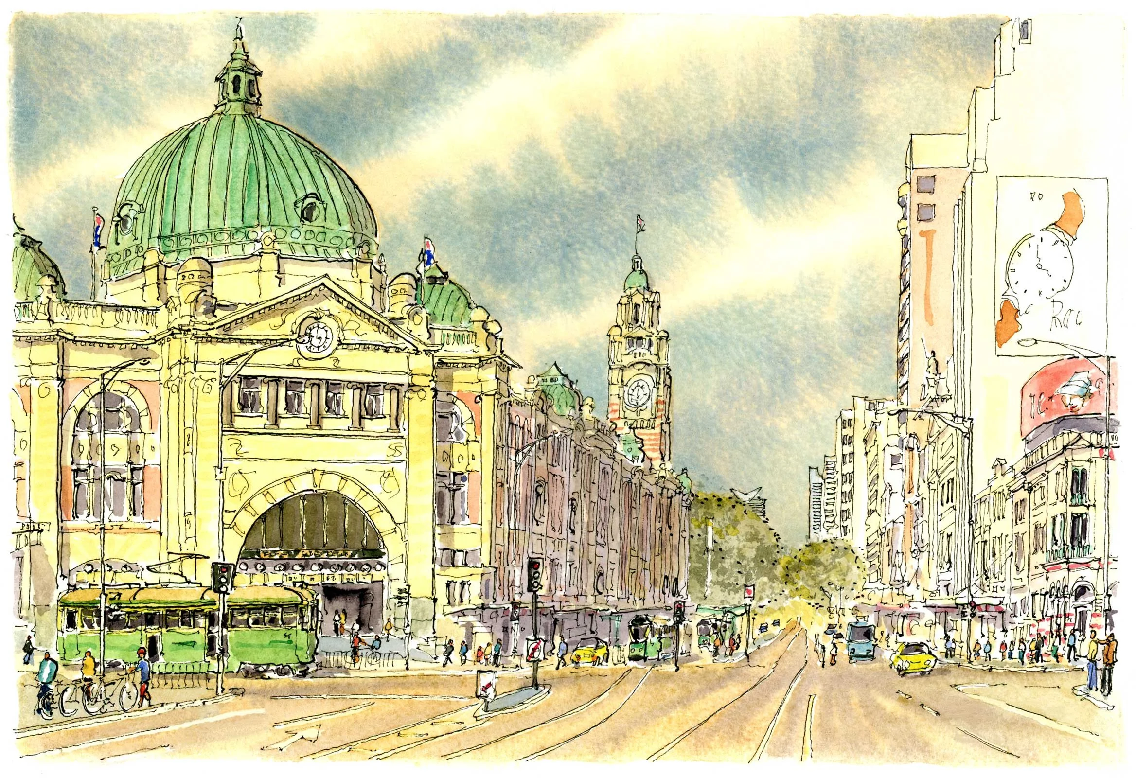 Flinders Street Station. Melbourne