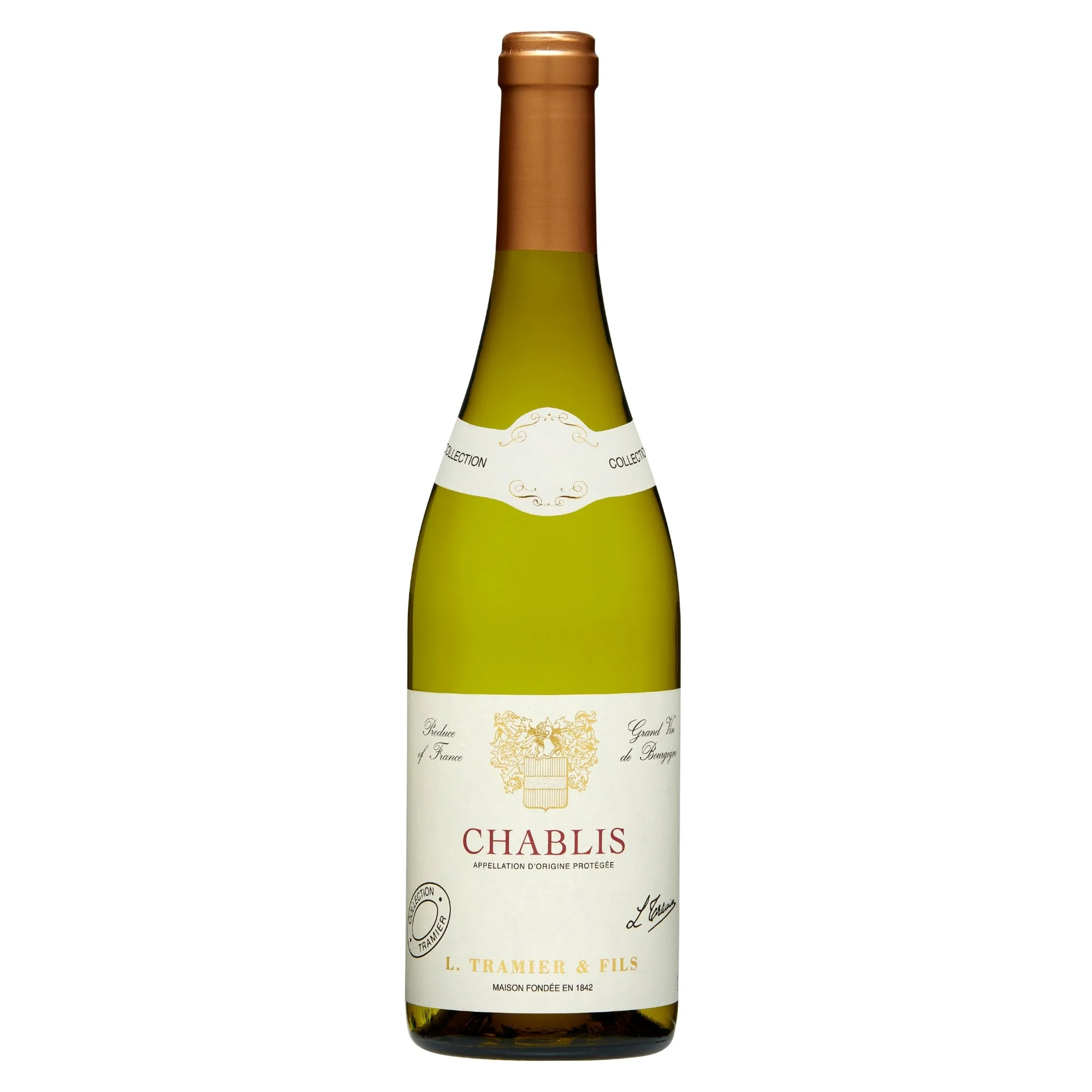 Tramier Chablis, AOP Chablis, 750mL