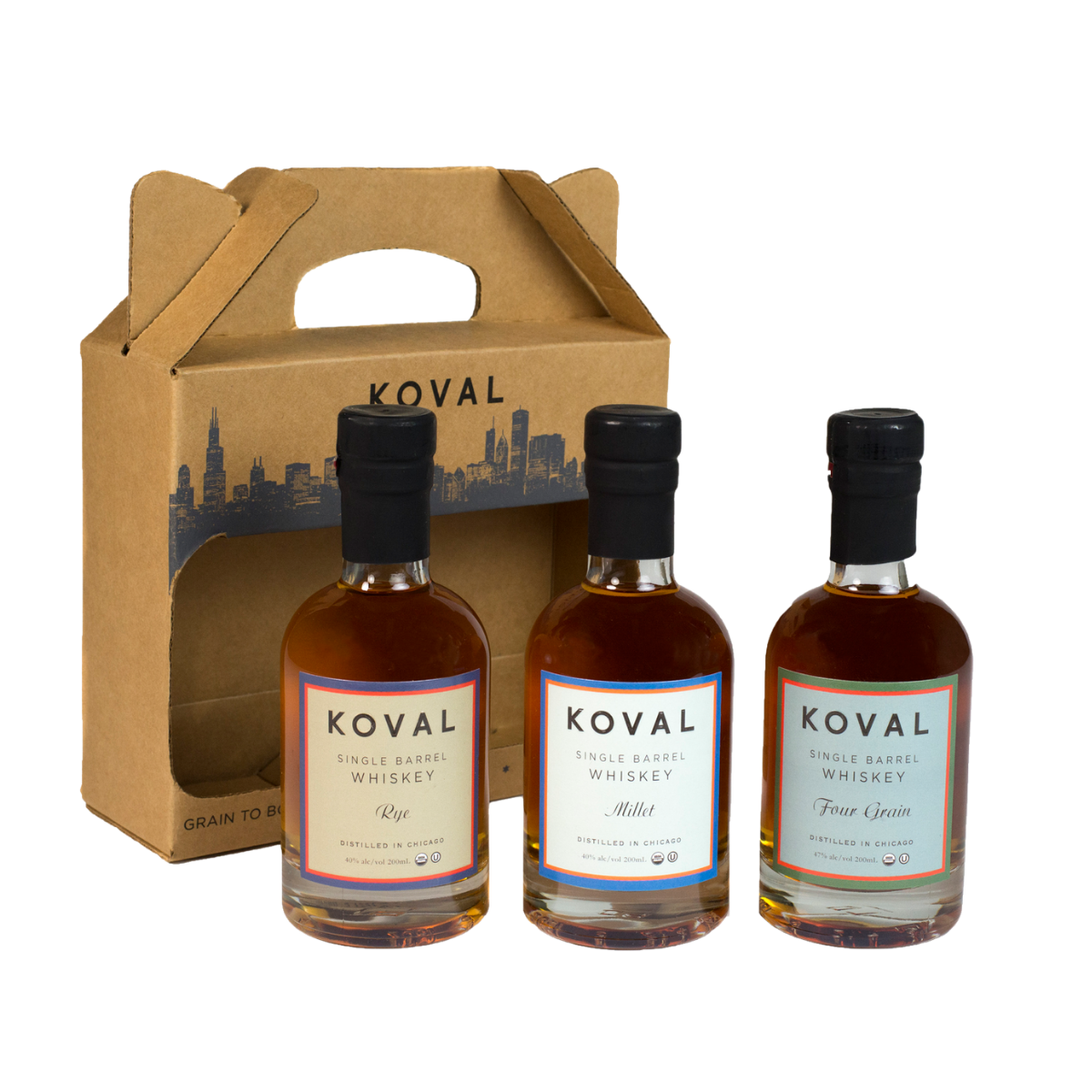 KOVAL Whiskey Gift Pack - 3x200ml