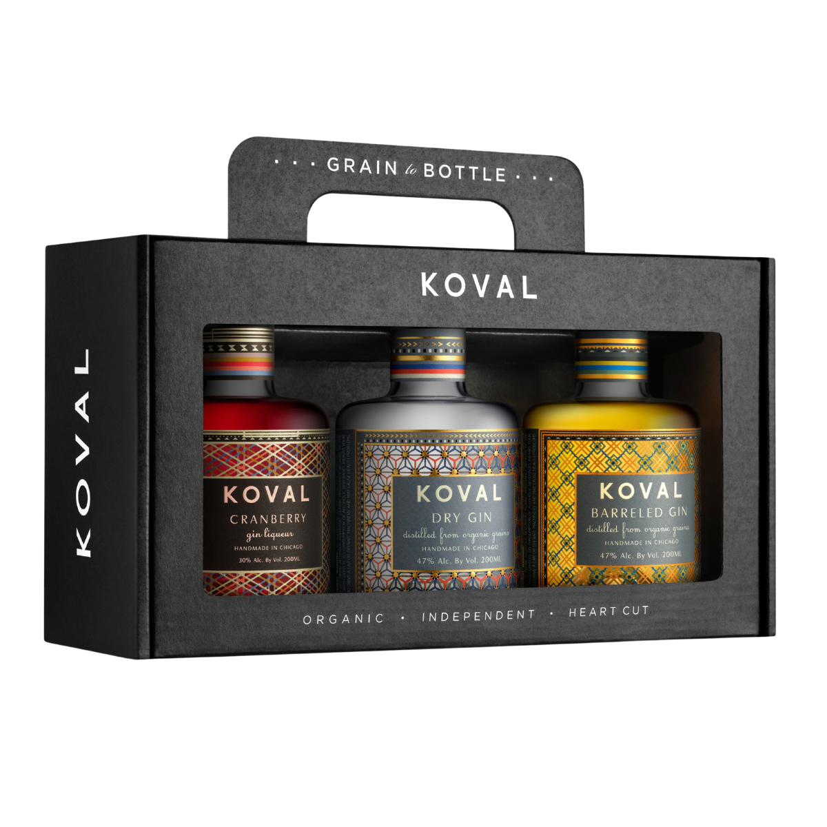 KOVAL Gin Gift 3 Pack, 3x200ml