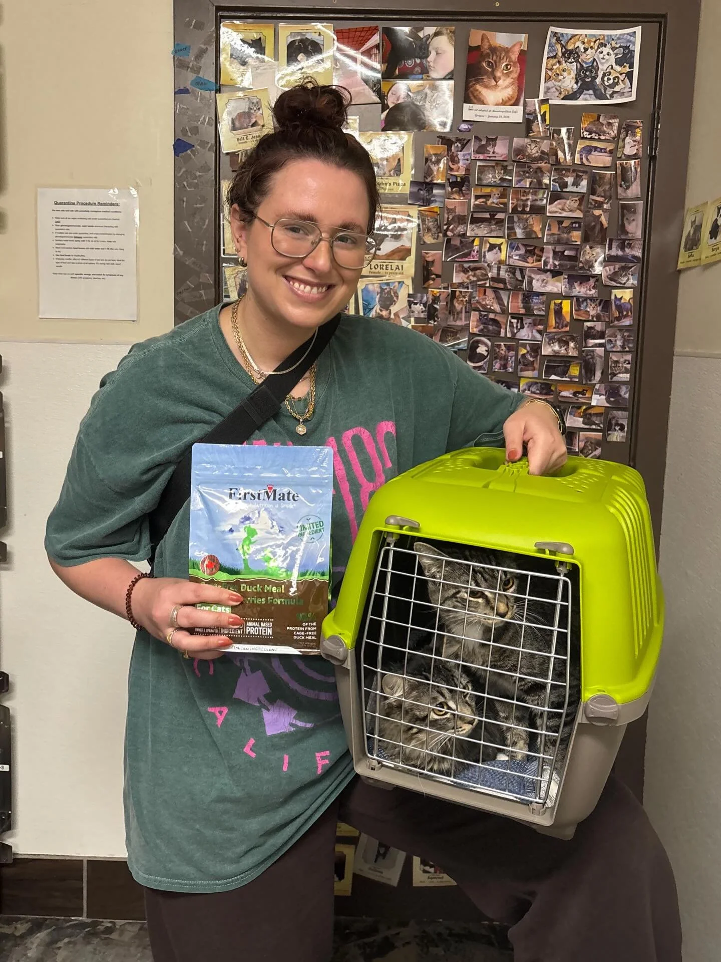 We had our first official foster fail&hellip;. And we couldn&rsquo;t be more excited for these sweet babies! 👯&zwj;♀️ Congrats Dolly and Jolene on finding your furever home! 🐾😻 Thanks to our amazing sponsors @firstmatekasikspetfoods for sending ou