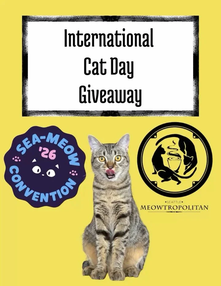 ***winner contacted, thank you for participating! 🐾 WE&rsquo;RE CELEBRATING CATS THE BEST WAY POSSIBLE &mdash; WITH AN ENTIRE CONVENTION IN THEIR HONOR. 😻
This International Cat Day, we&rsquo;re proud to sponsor Sea-Meow Con 2026, the biggest cat c