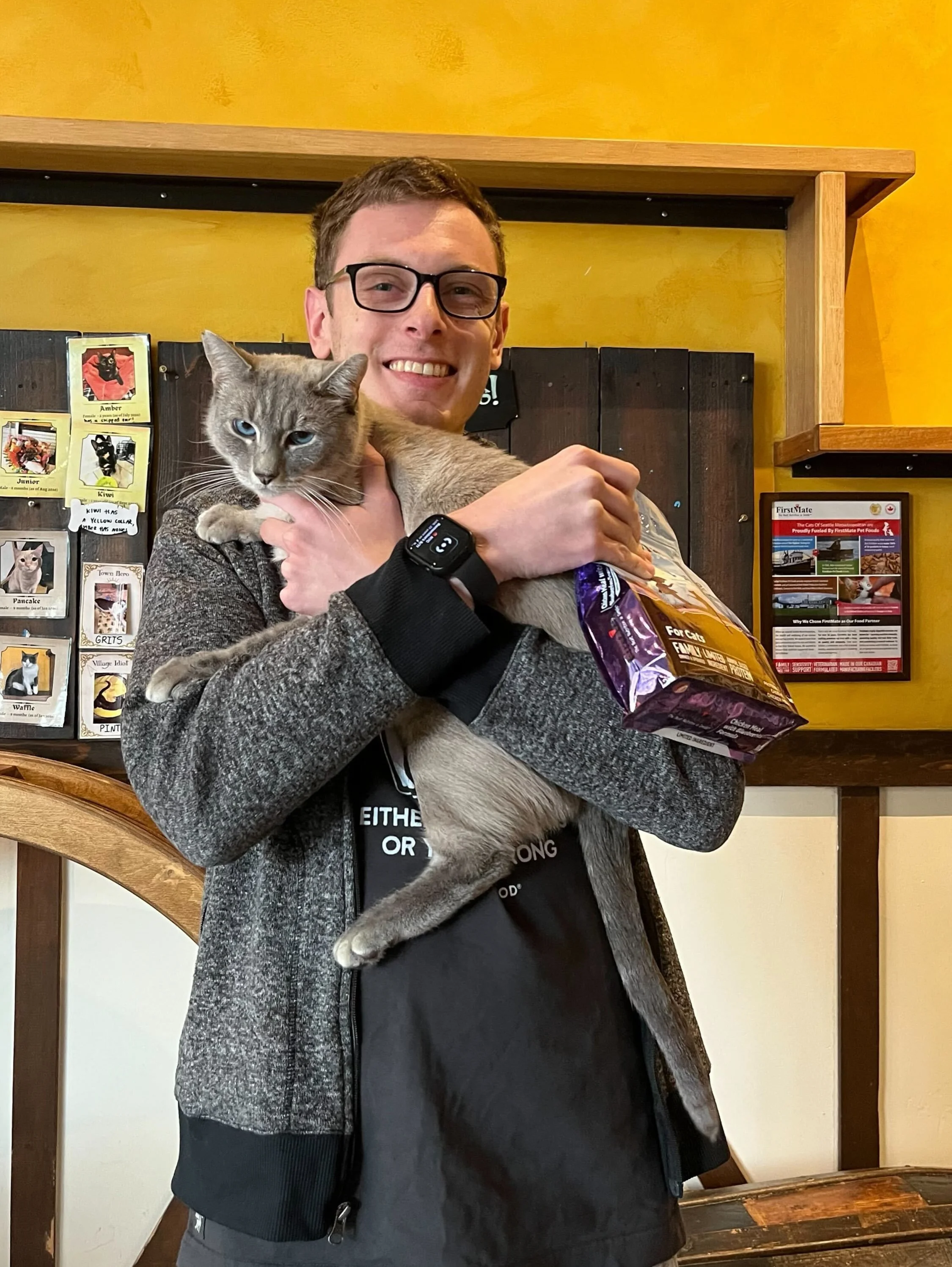 Congrats to Bentley 💙 and Clementine 🍊 on finding their furrever homes! 🐾😻 #meowbentley #meowclementine #adopted #seattlemeowtropolitan