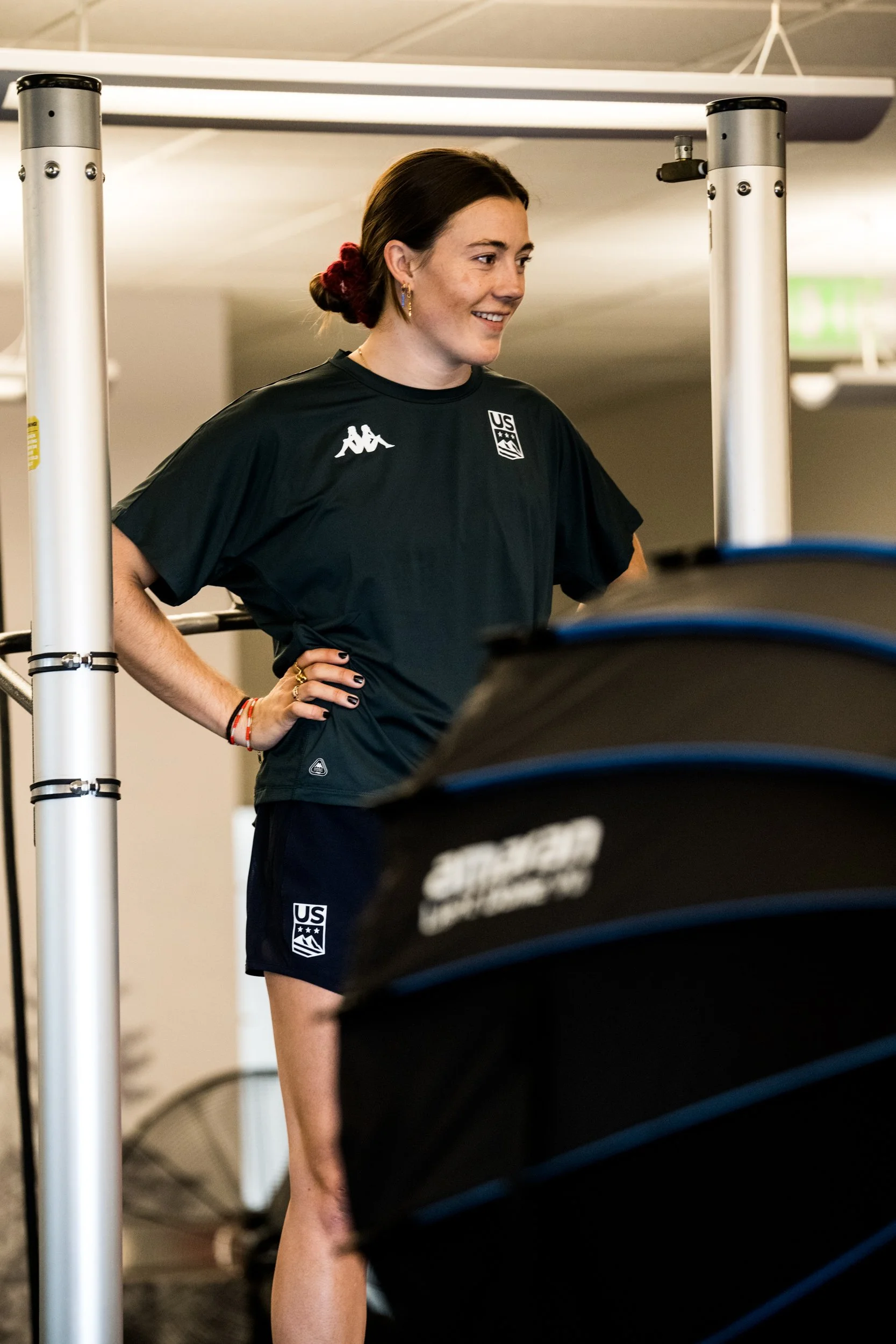 Jaelin Kauf Olympoic Mogal Skier, training at the USCOE in Park City UT