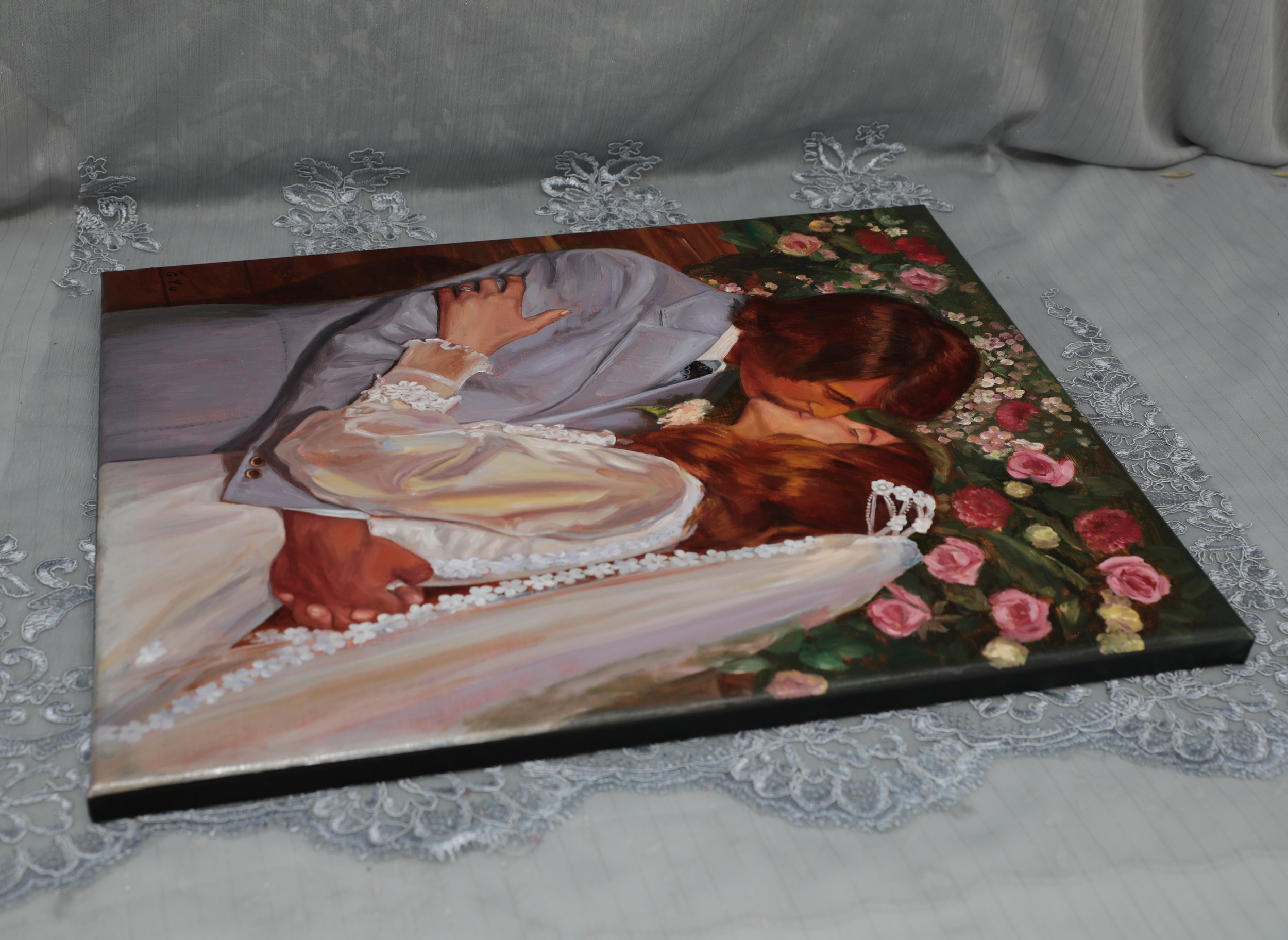 Wedding Anniversary Painting, 16 x 20 in.