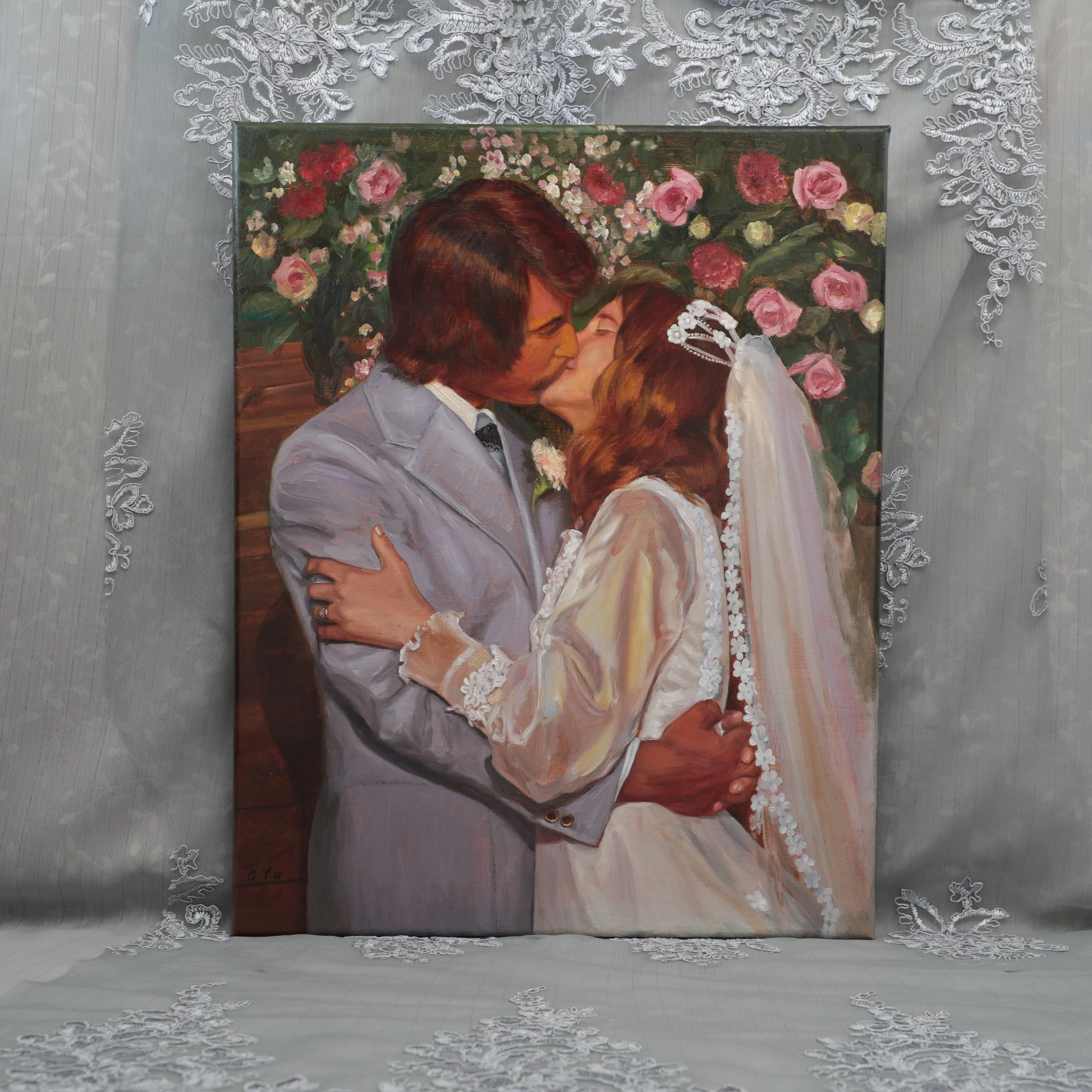 Wedding Anniversary Painting, 16 x 20 in.