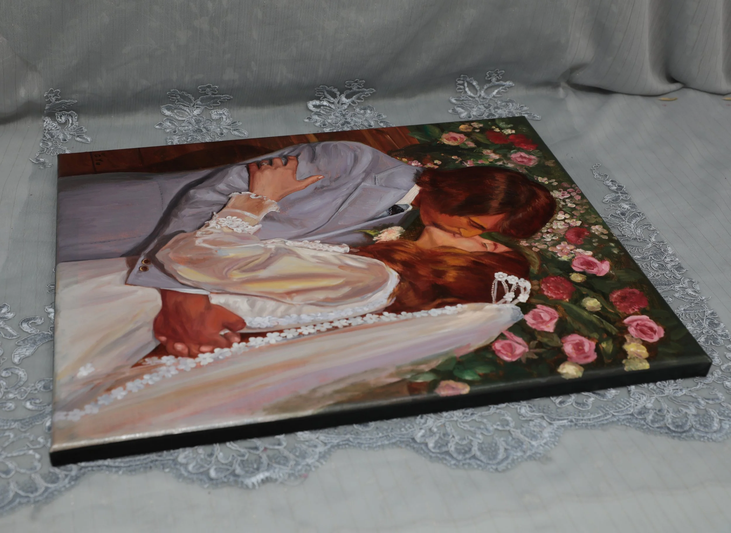 Wedding Anniversary Painting, 16 x 20 in.