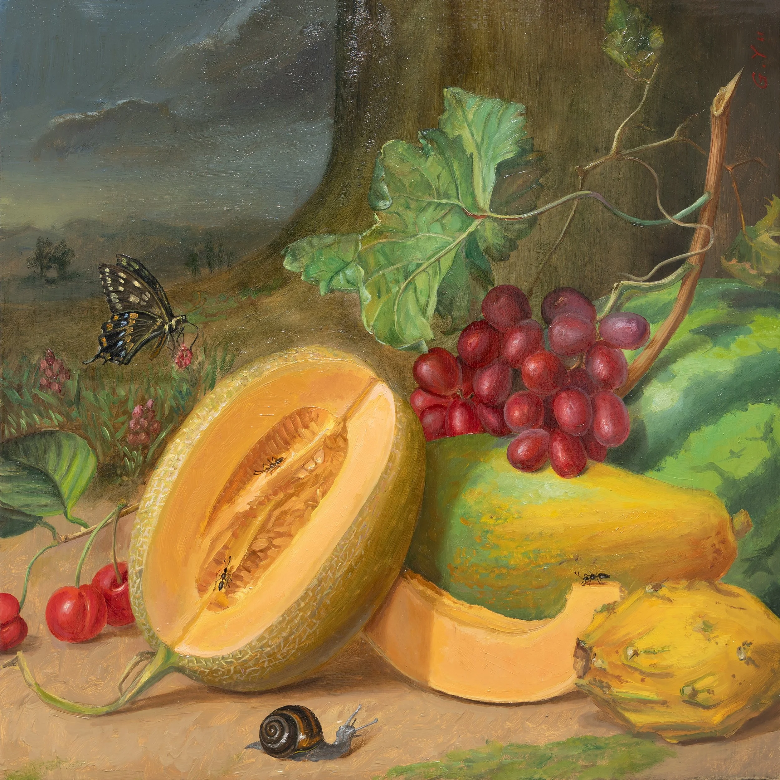 Forest Floor Feast, 14x14 inch