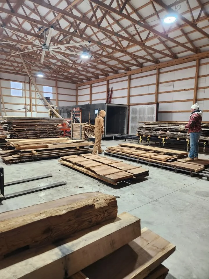 The Shop. The kiln is in the back corner.