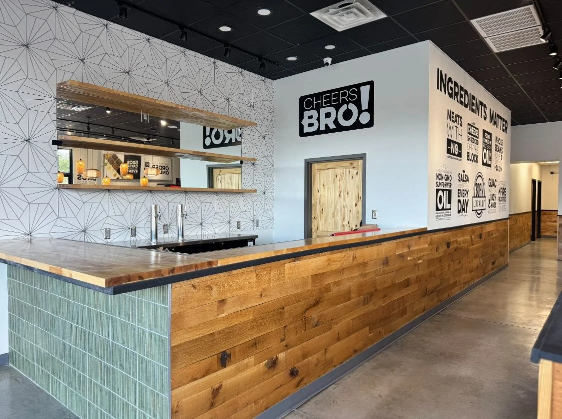 Quarter-Sawn White Oak siding at Dos Bros in Sevierville, TN.