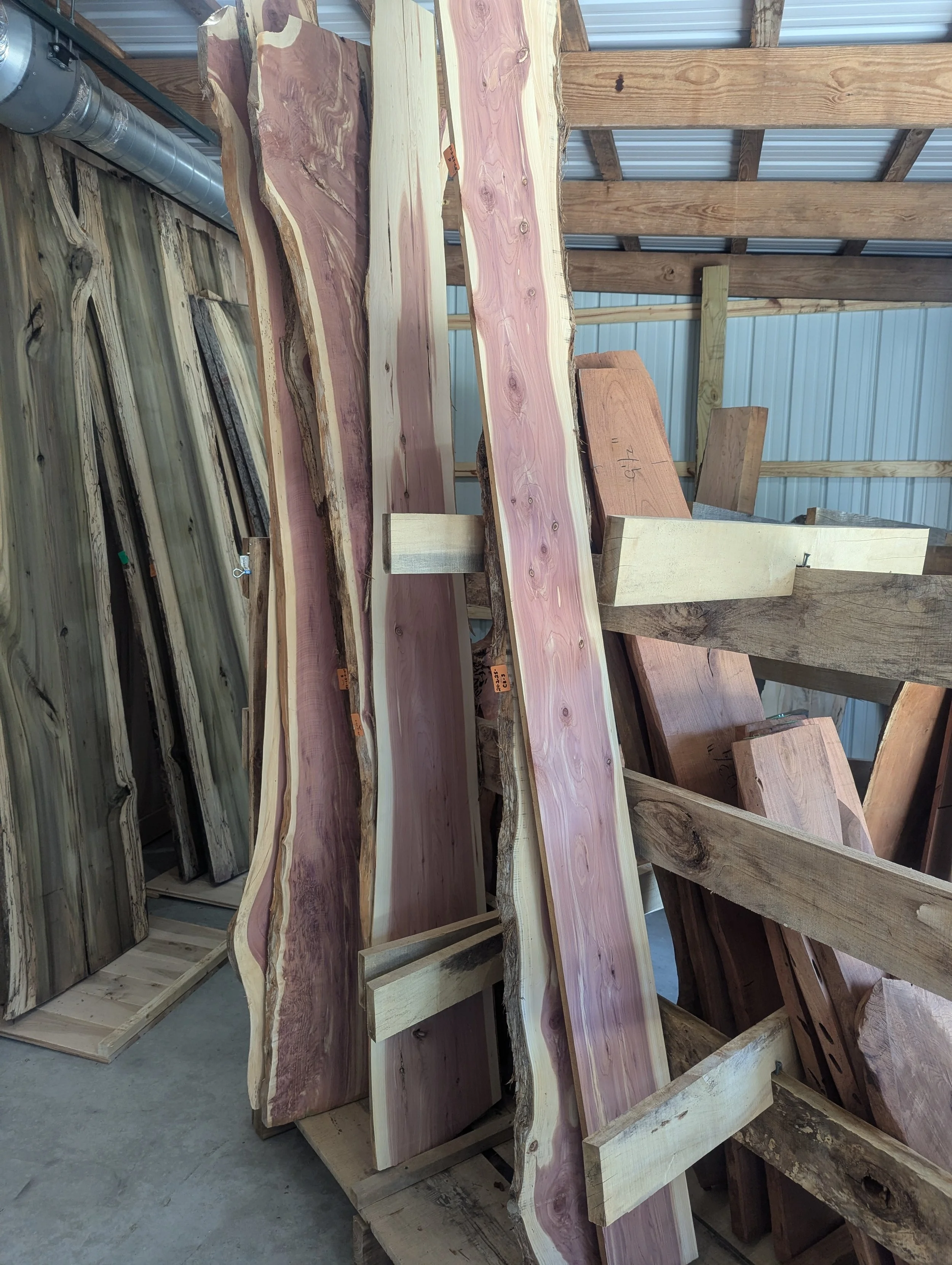 Cedar slabs
