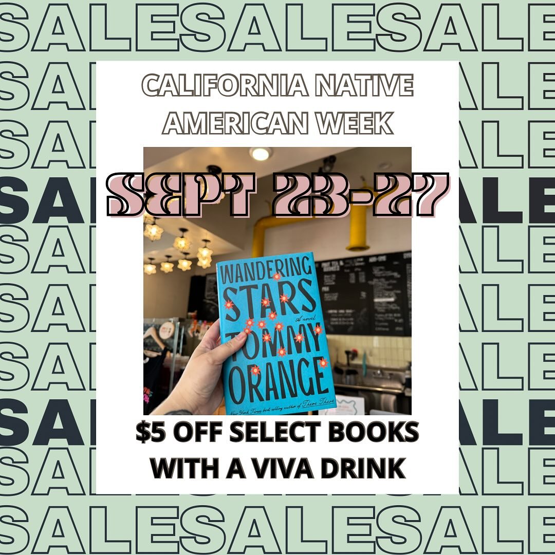 🌞📚📖🧋 upcoming sale in the month of september! california native american day is officially a state holiday on september 27th this year. we are celebrating california native american week at viva la boba! 

when you visit viva la boba to check out