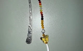 Beaded Bookmark (Yellow)