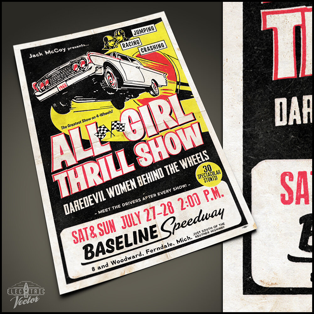 All-Girl Thrill Show Poster