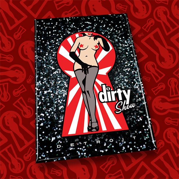 DS Glitter Keyhole Magnet