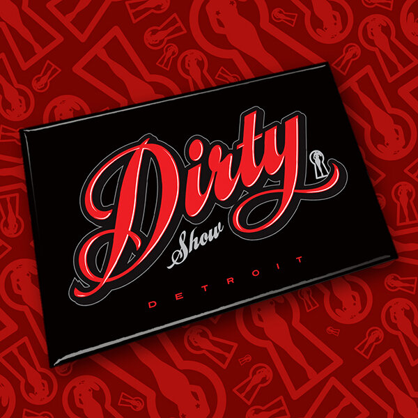 DS Red Script Magnet