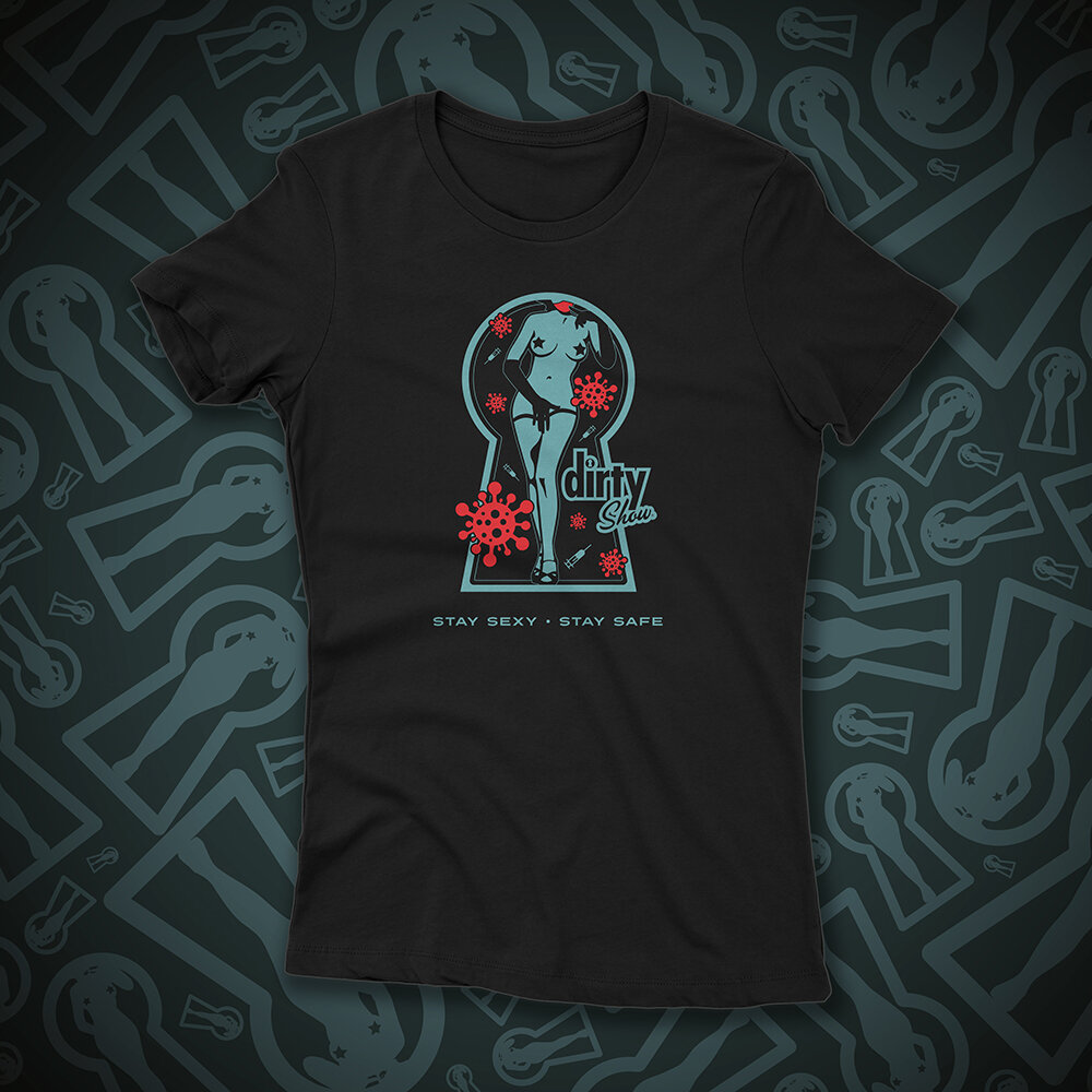 DS Stay Sexy Stay Safe Womens T-Shirt