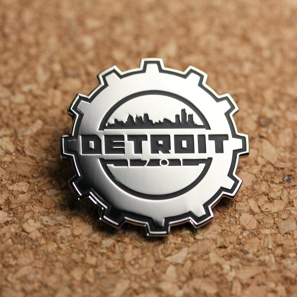 Detroit 1701 Gear - Enamel Pin