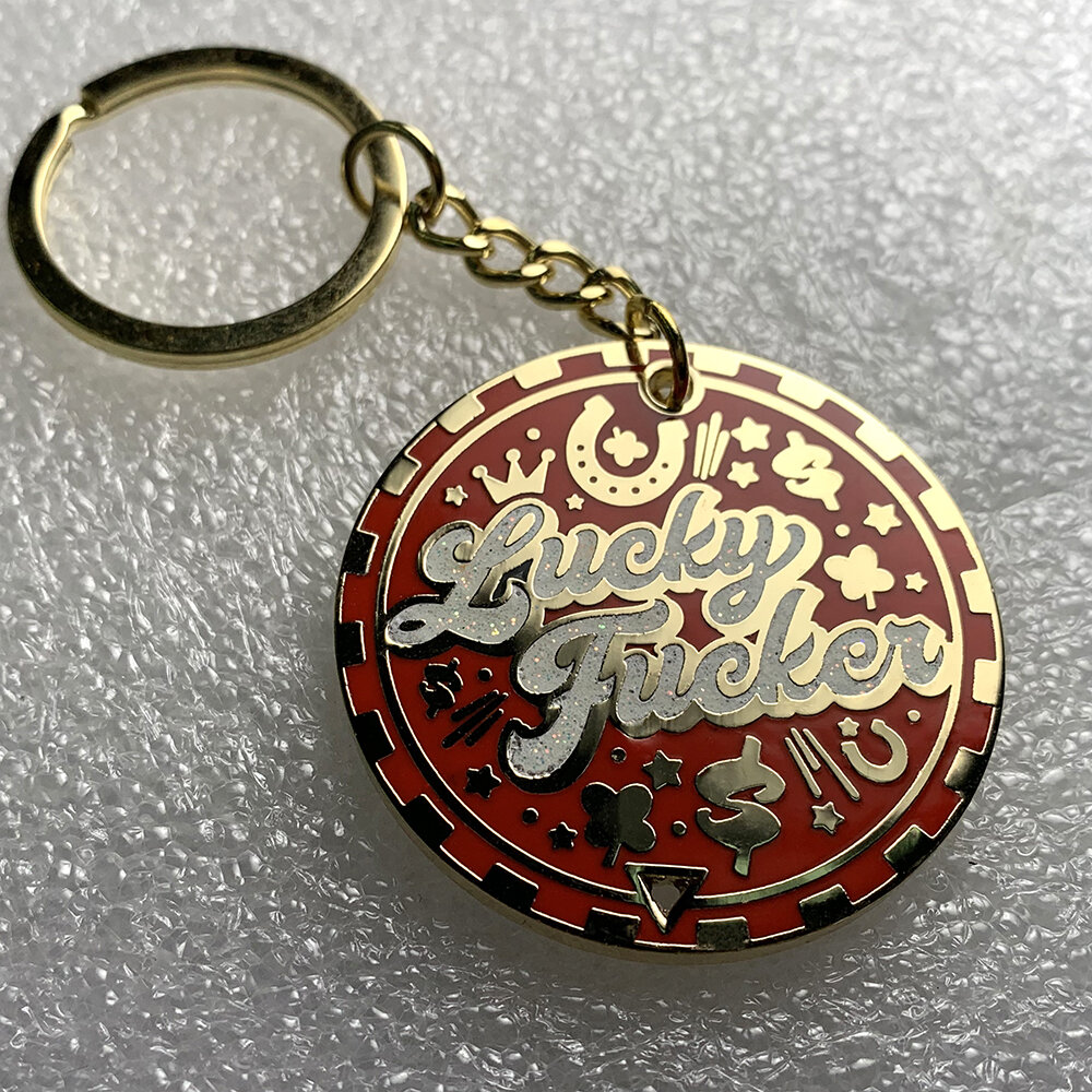 Lucky Fucker - Keychain