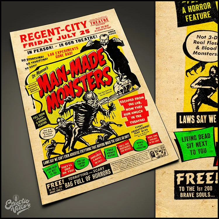 Man-Made Monsters - Spookshow-Poster [∆]