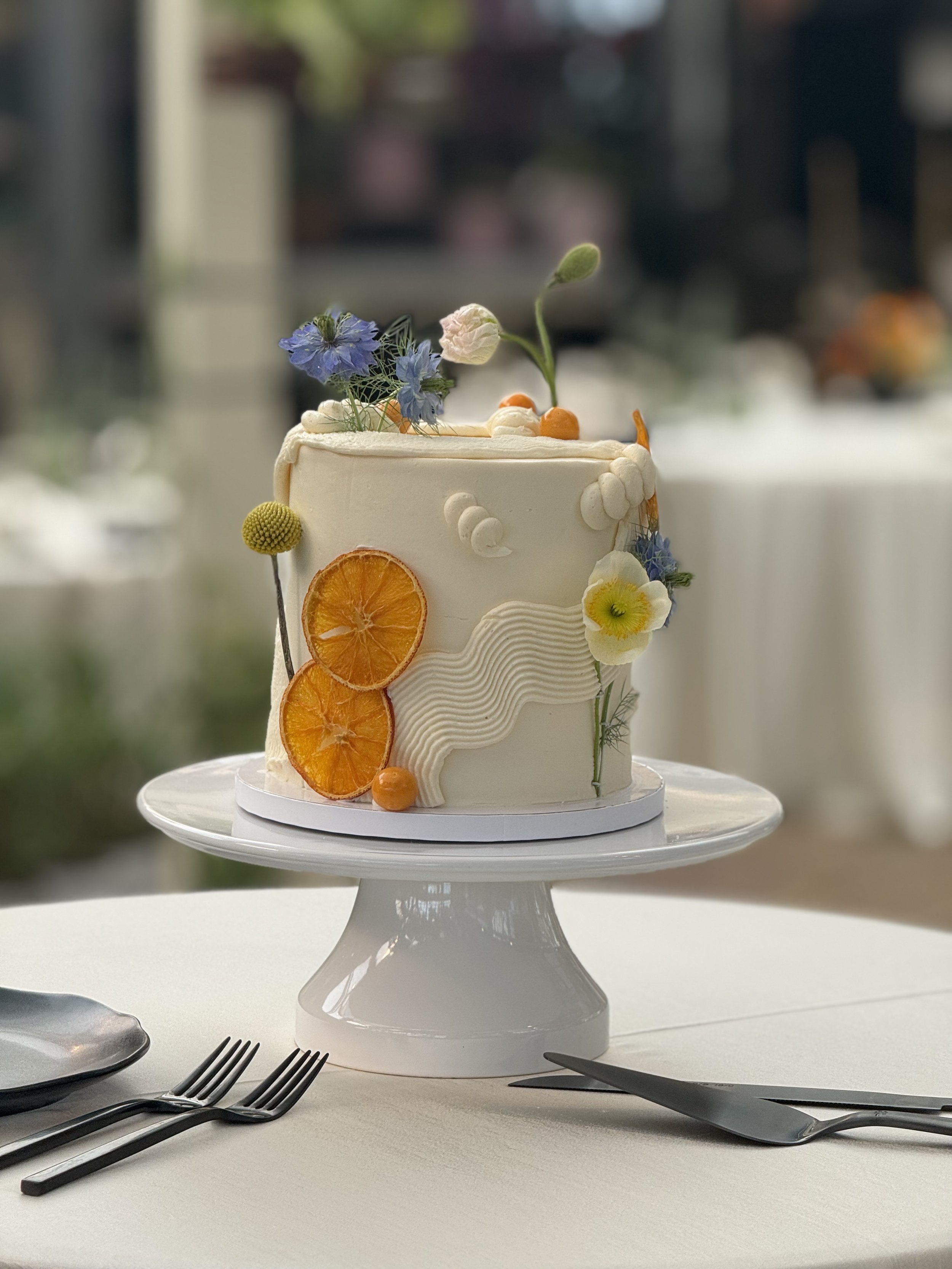 Cactus & Tropicals Wedding Cake