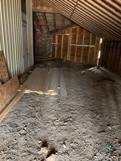 Rented building storage area