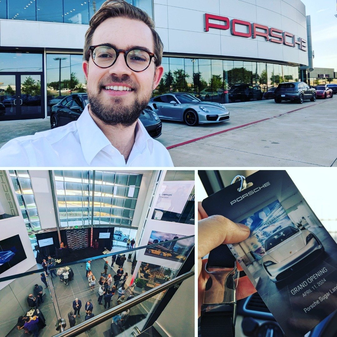 🚗 Witnessed firsthand indiGO Auto Group's commitment to exceptional customer experience during my multi-day visit to the Pon North America headquarters last week. The opening of the new Porsche Sugarland location in #Houston embodied that focus. Dri