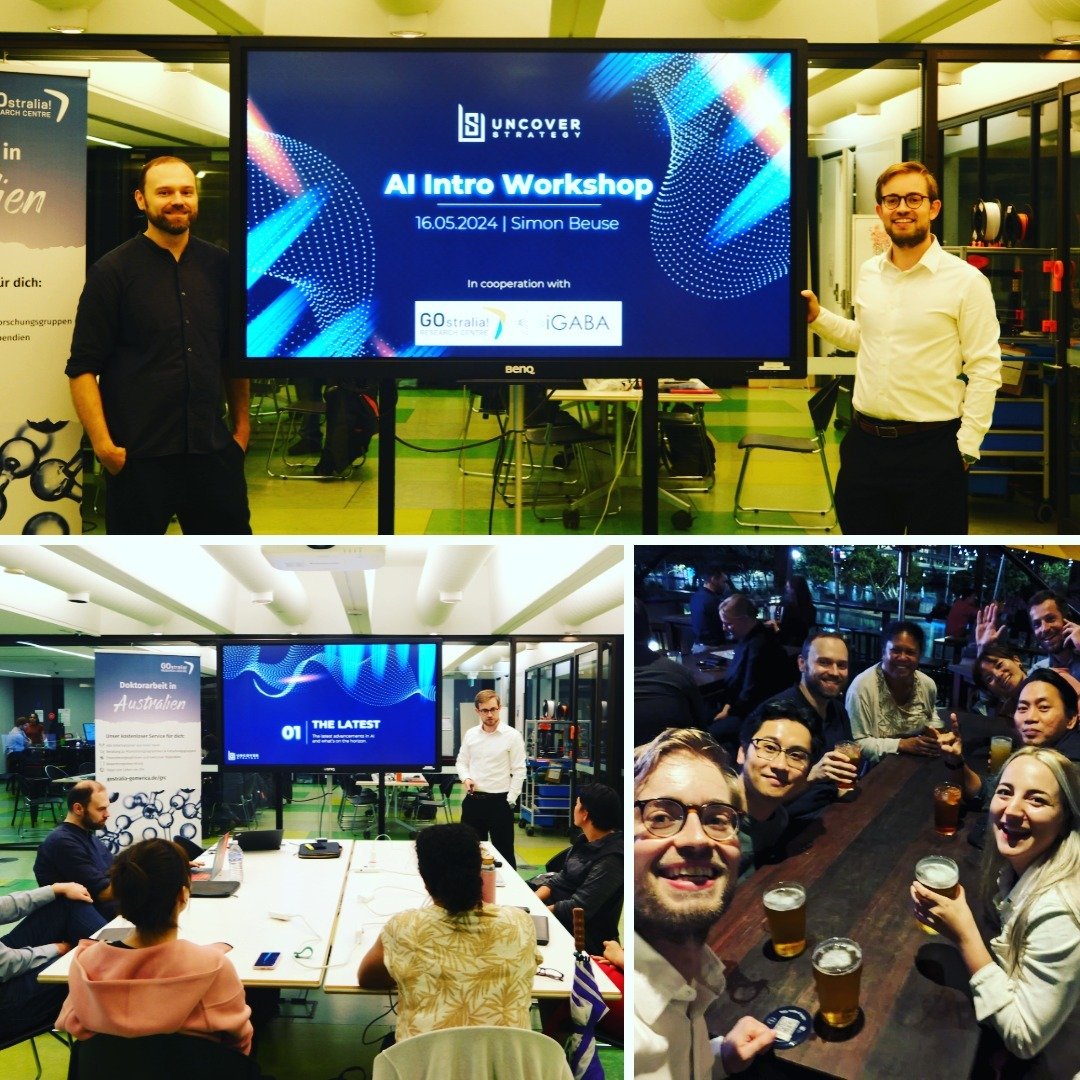 I was blown away by the positive feedback yesterday. 😊

Thanks, everyone, for coming along and connecting with the German and Australian research and network community and asking engaging questions at this intro workshop of my blog, Uncover Strategy