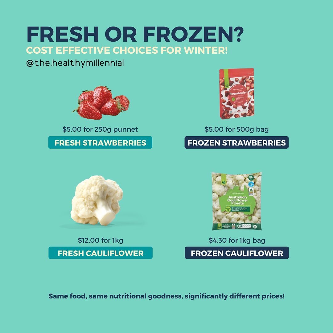 🥦 Fresh or frozen, which is better?
 
 

❔I get questions about frozen food all the time! I am a big fan of frozen fruit &amp; veg. Both from a convenience point of view and often cost!

🥒 Fresh produce is a great option to fill your diet. However,