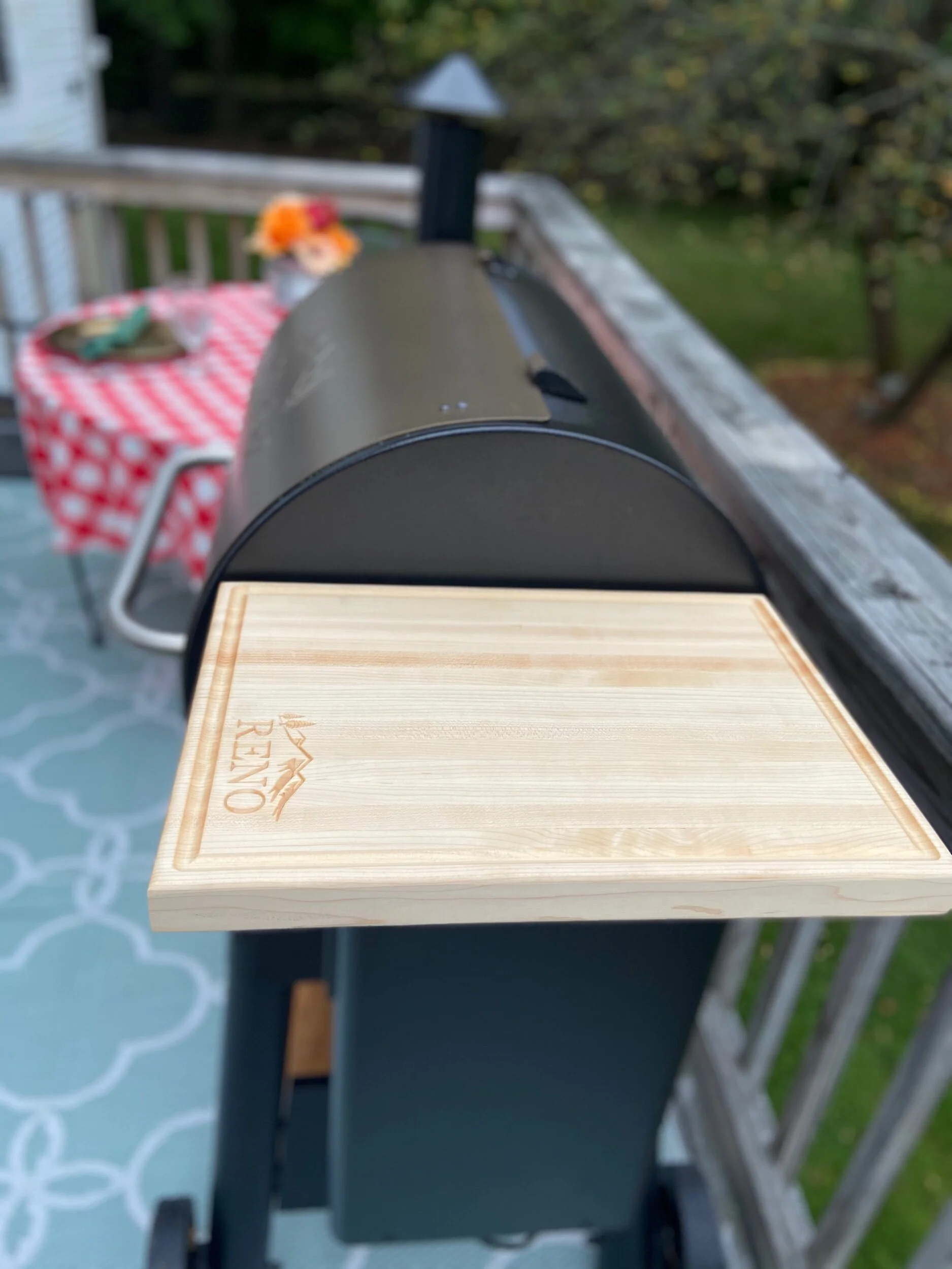 Here is the Hopper Topper in place on the Traeger!