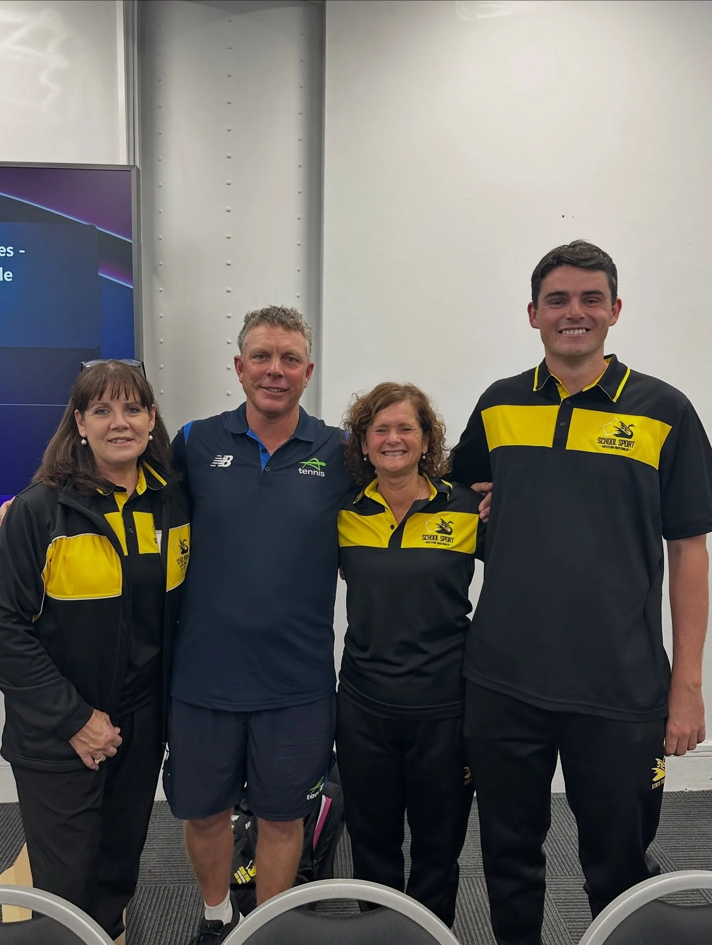 Wishing the U12 Swannies the very best of luck as they represent Western Australia at the 2025 Bruce Cup in Ballarat, Victoria! 🏆🎾

Tomio proudly handed over the state team mascot, &ldquo;WASSA,&rdquo; to Trey and Amelia &mdash; ready to soar along
