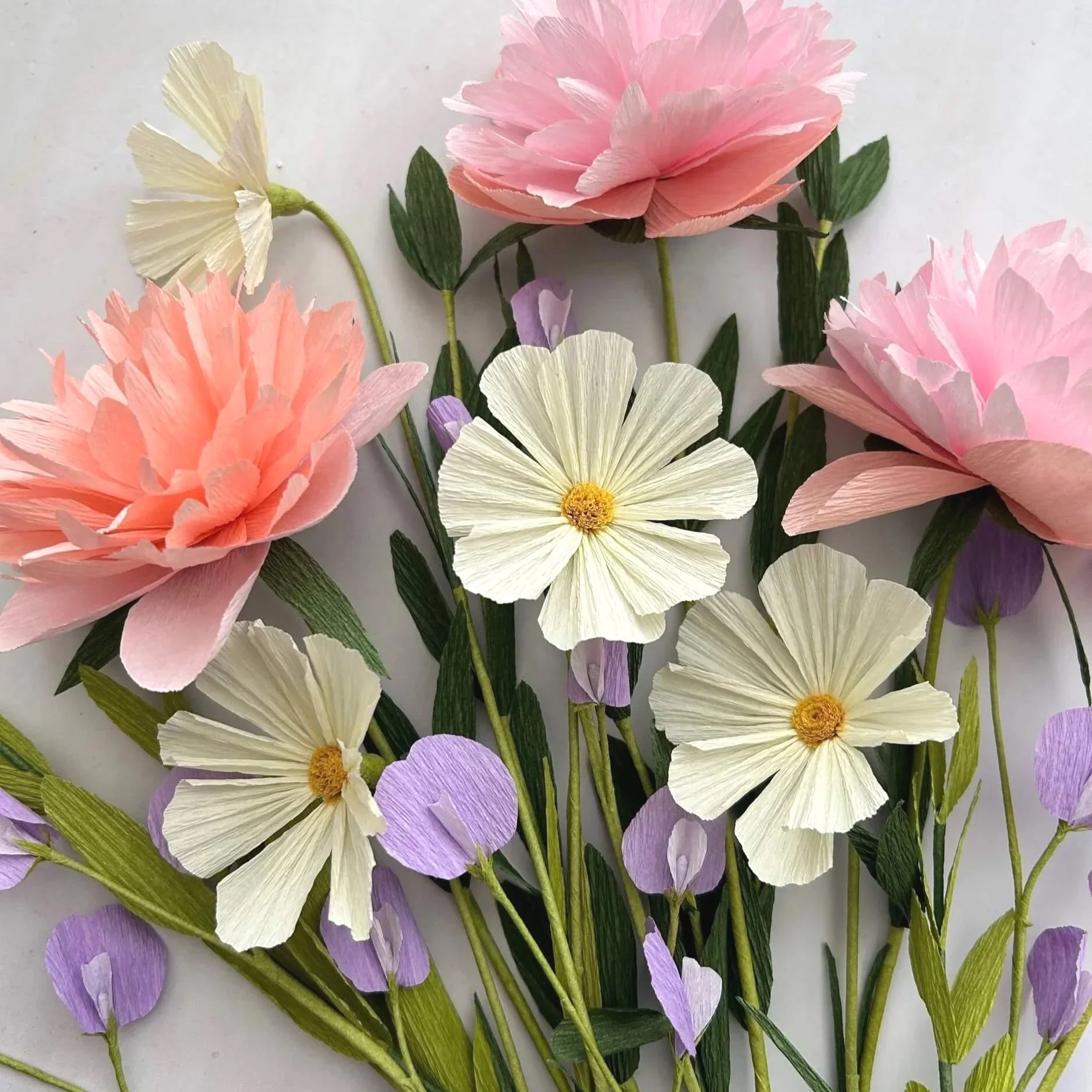 paper flowers for paper flower kit